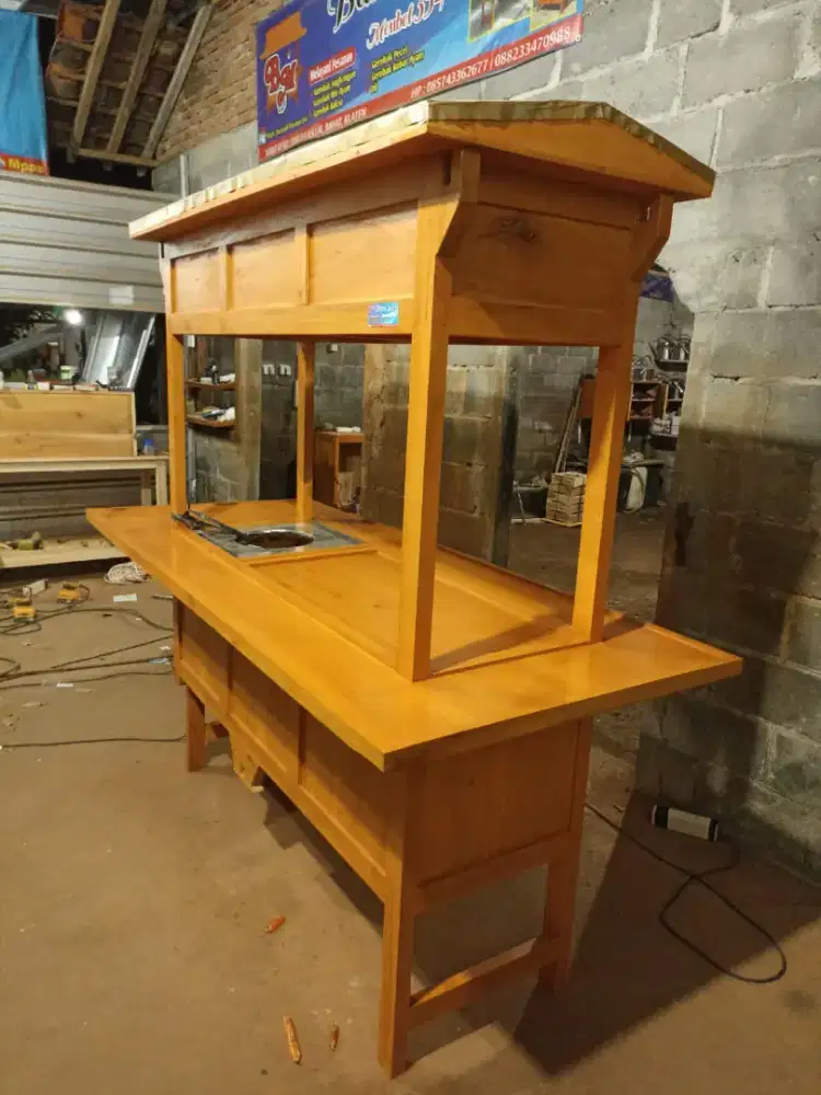 Sedia Gerobak Angkringan, Bakso Mie Ayam, Bubur, Sate, Soto, Pecel dll