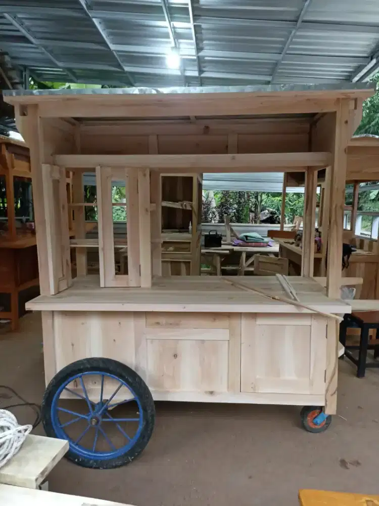 Sedia Gerobak Angkringan, Bakso Mie Ayam, Bubur, Sate, Soto, Pecel dll