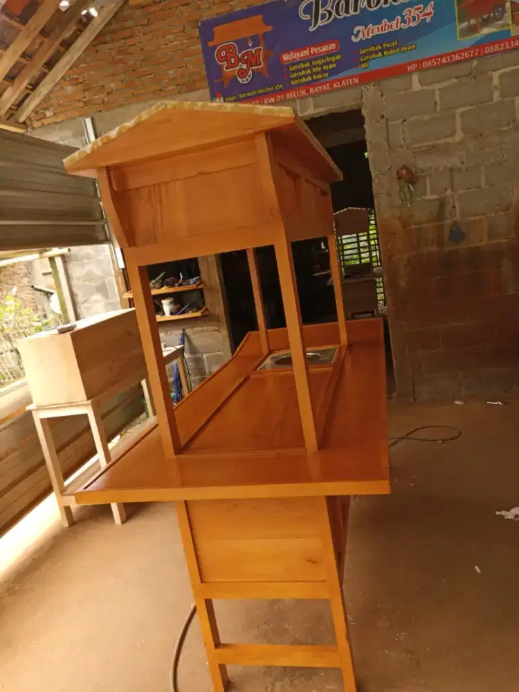 Sedia Gerobak Angkringan, Bakso Mie Ayam, Bubur, Sate, Soto, Pecel dll