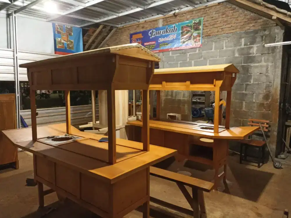 Sedia Gerobak Angkringan, Bakso Mie Ayam, Bubur, Sate, Soto, Pecel dll