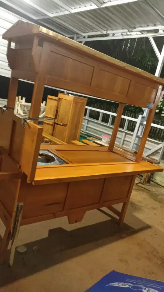 Sedia Gerobak Angkringan, Bakso Mie Ayam, Bubur, Sate, Soto, Pecel dll