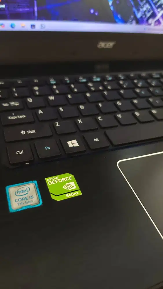 Laptop Acer E5 475G core i5 Dual VGA Nvidia 940MX 2gb jual Murah Bange