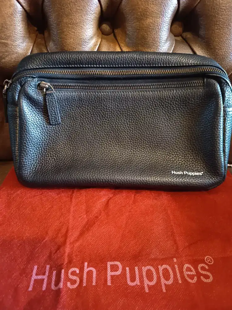 Tas kulit hand bag hush puppies
