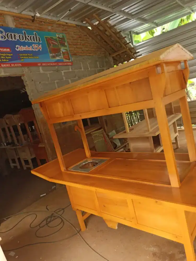 Sedia Gerobak Angkringan, Bakso Mie Ayam, Bubur, Sate, Soto, Pecel dll