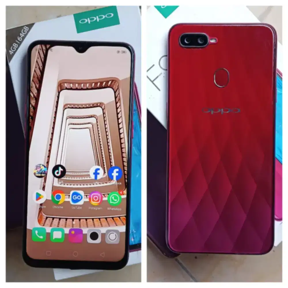 Oppo F9 4/64Gb Resmi (Normal Segel)