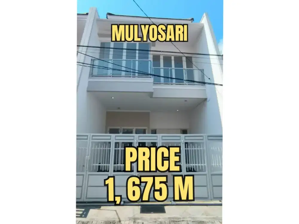 ‼️BARU GRESS‼️RUMAH MULYOSARI UTARA SUTOREJO MINIMALIS DEKAT ITS, UNAIR, UWK, RAYA MULYOSARI, Dsb