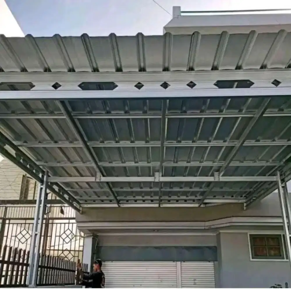 Kanopi baja ringan atap spandek pasir