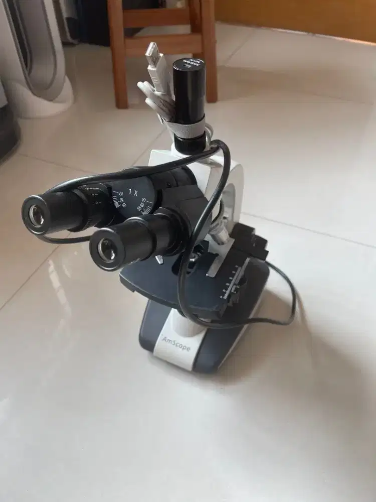 Amscope T360B microscope mikroskop 1.3MP camera laboratorium binokuler