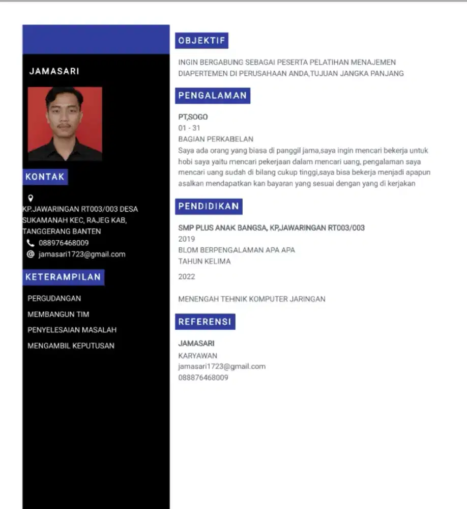 Nyari lowongan kerja