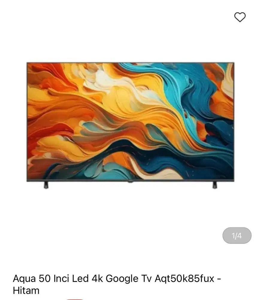 AQUA 50 inci Led 4k Google TV bisa cicilan syarat KTP