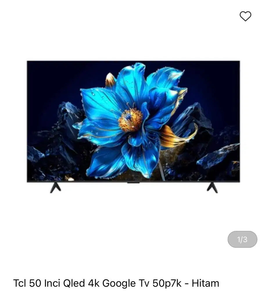 TCL 50 inci Qled 4k Google TV bisa cicilan syarat KTP