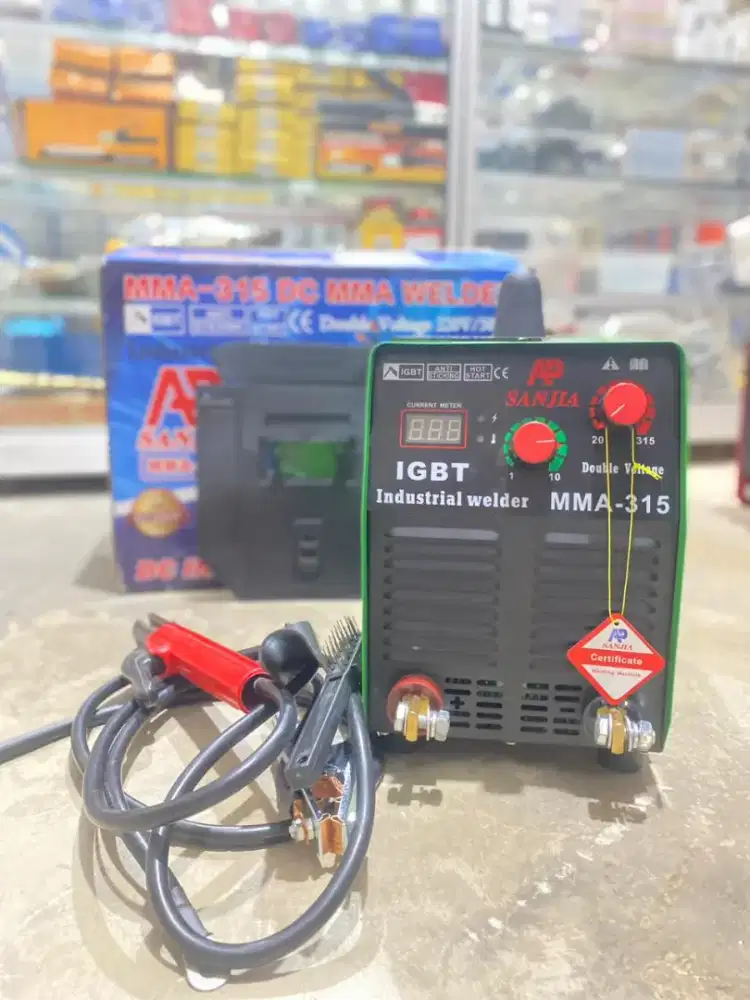 MESIN LAS MMA 315A AP SANJIA MESIN LAS SMAW STIK LISTRIK INVERTER