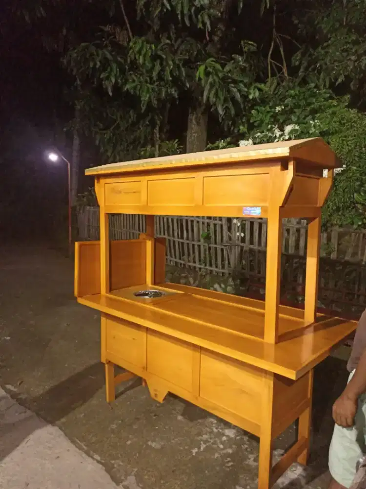 Gerobak Angkringan Bakso Mie Ayam PeceL Bubur Sate Martabak Ronde dlL