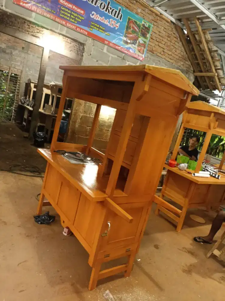 Gerobak Angkringan Bakso Mie Ayam PeceL Bubur Sate Martabak Ronde dlL