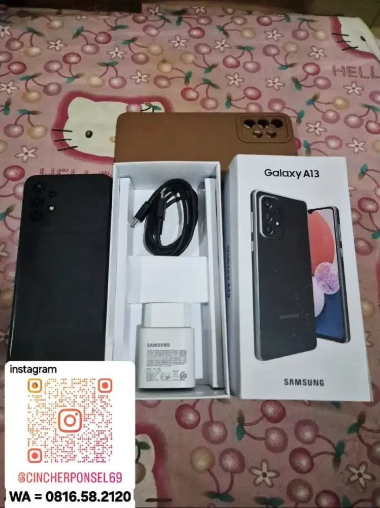 Jual hp bekas Samsung A13 6/128 mulus siap pakai