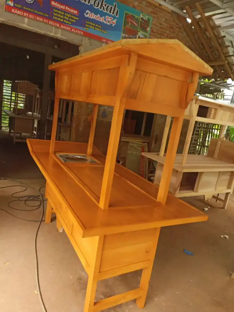 Gerobak Angkringan Bakso Mie Ayam PeceL Bubur Sate Martabak Ronde dlL