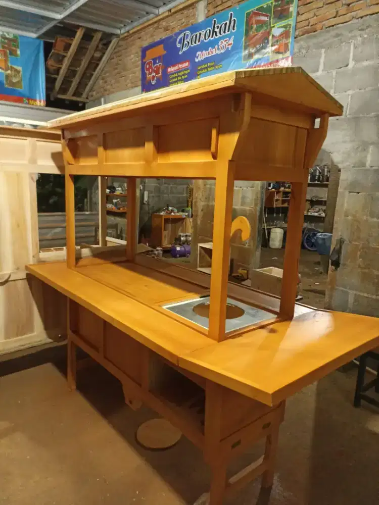 Gerobak Angkringan Bakso Mie Ayam PeceL Bubur Sate Martabak Ronde dlL