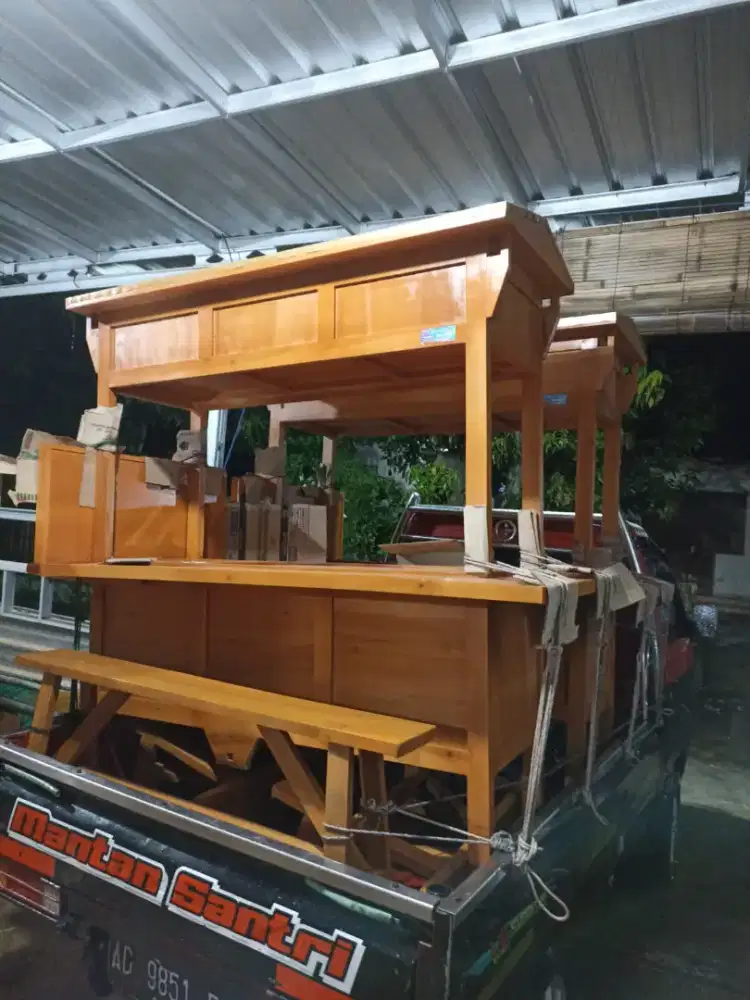 Gerobak Angkringan Bakso Mie Ayam PeceL Bubur Sate Martabak Ronde dlL