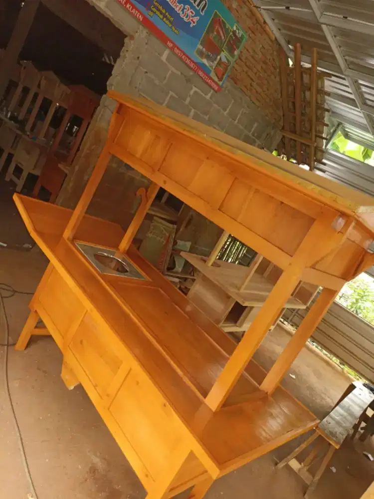 Gerobak Angkringan Bakso Mie Ayam PeceL Bubur Sate Martabak Ronde dlL