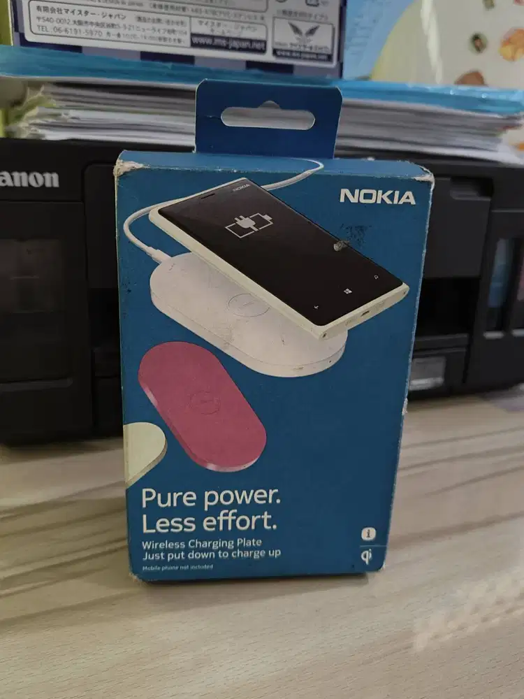 Nokia Wireless Charging Plate DT-900 White Fullset Original BNOB Gan
