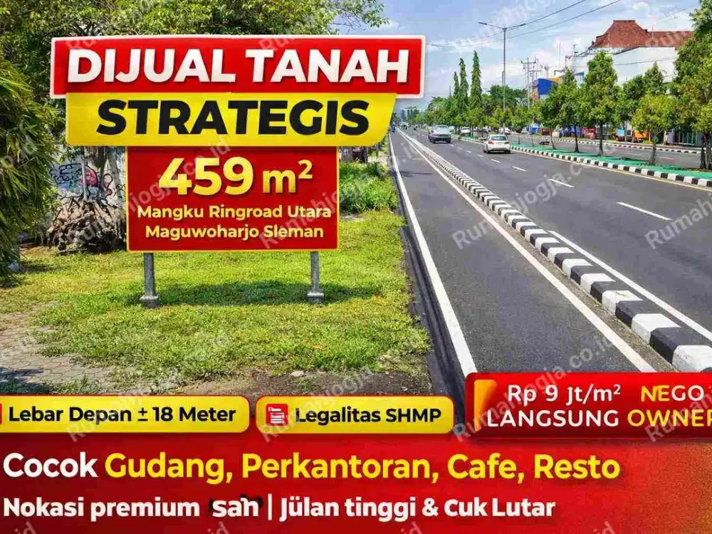 Tanah Strategis Mangku Ringroad Utara Maguwoharjo 459 m²