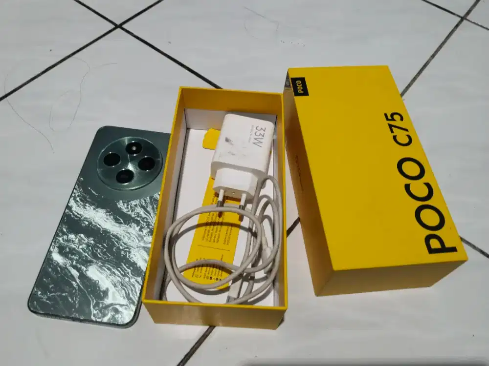 Poco c75 ram 8/256 gb second fullset ori