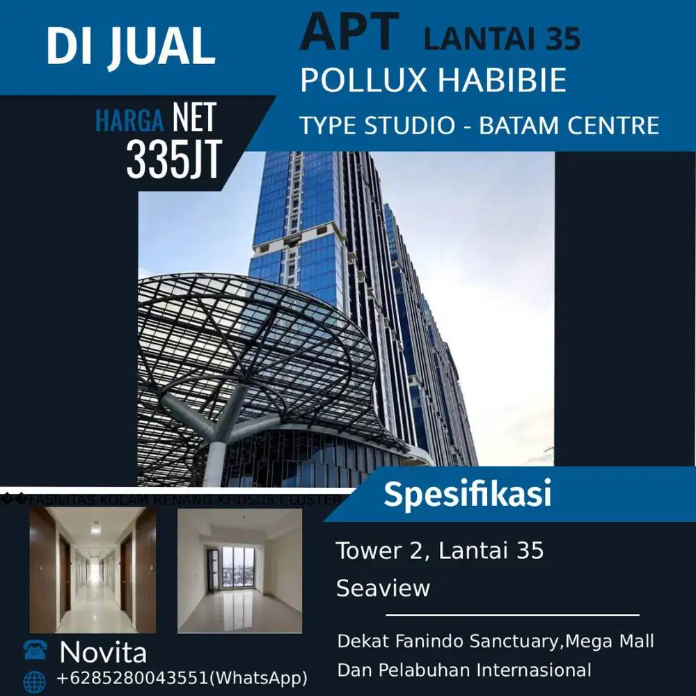 APARTEMEN POLLUX HABIBIE Type Studio