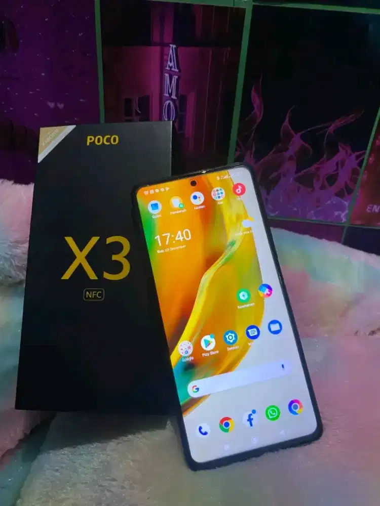 Xiaomi poco x3 nfc 6/64 fullset segel ex cewe
