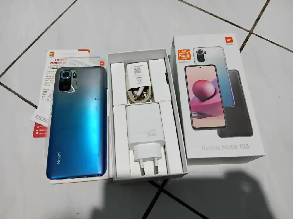 Redmi note 10s ram 8/128 gb second fullset ori