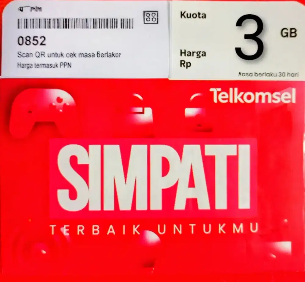 Perdana 3 GB kuota data 30 hari