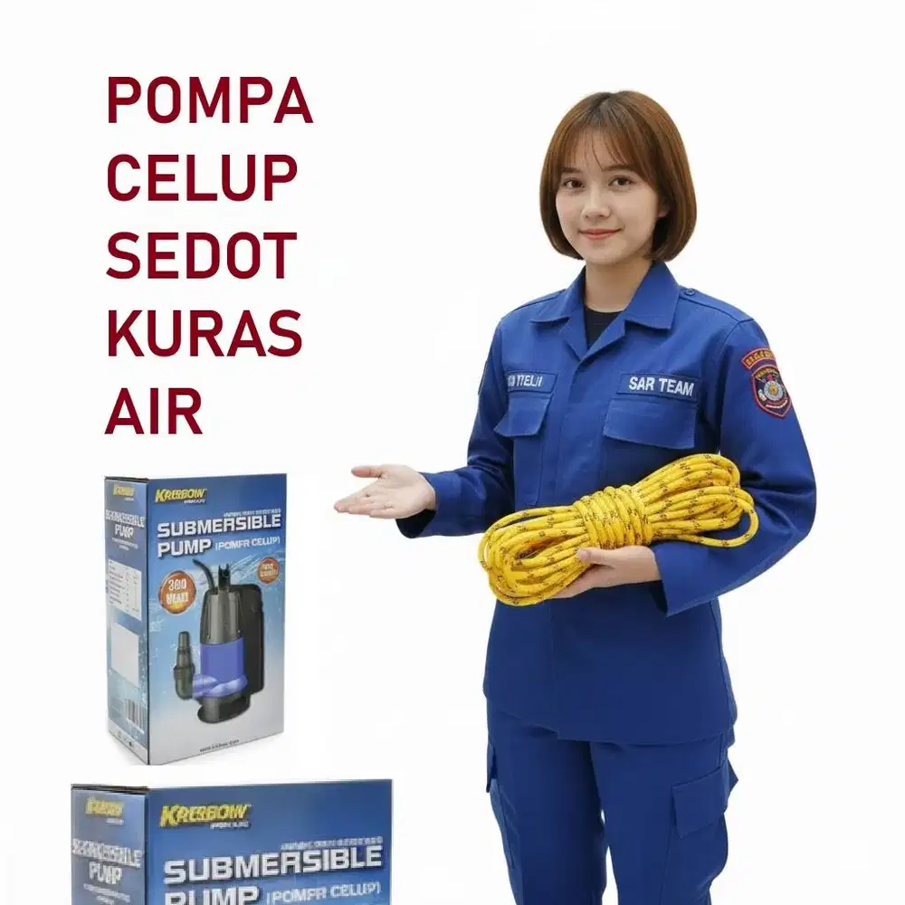 COD Pompa celup Krisbow kuras air kotor submersible pump