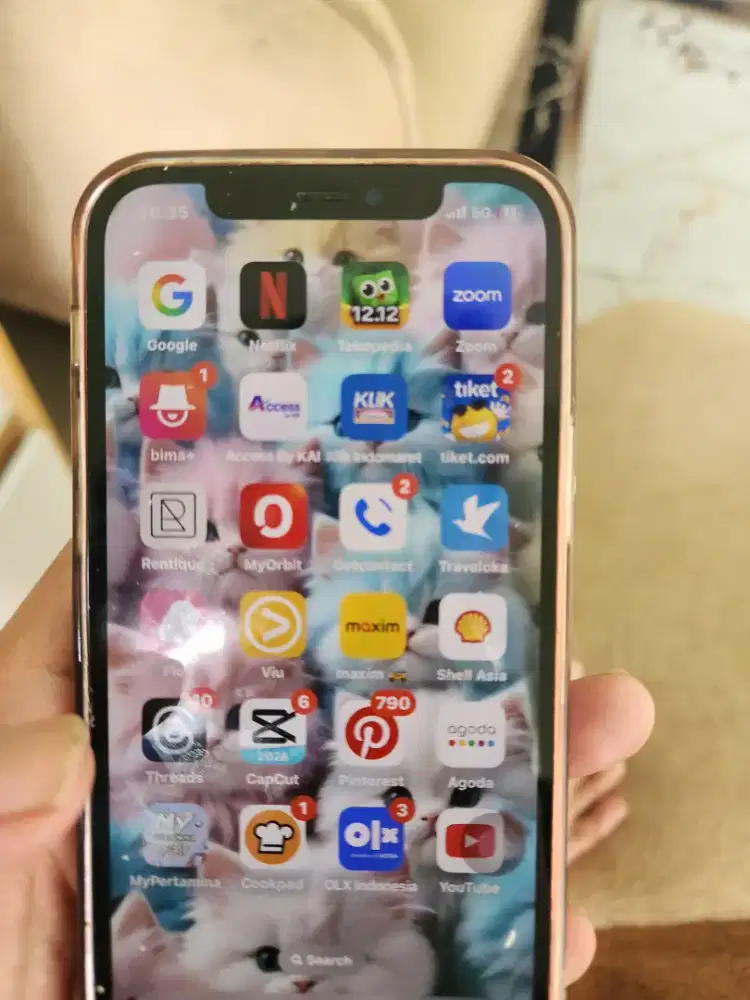 Jual iphone 12 128GB Purple ex inter