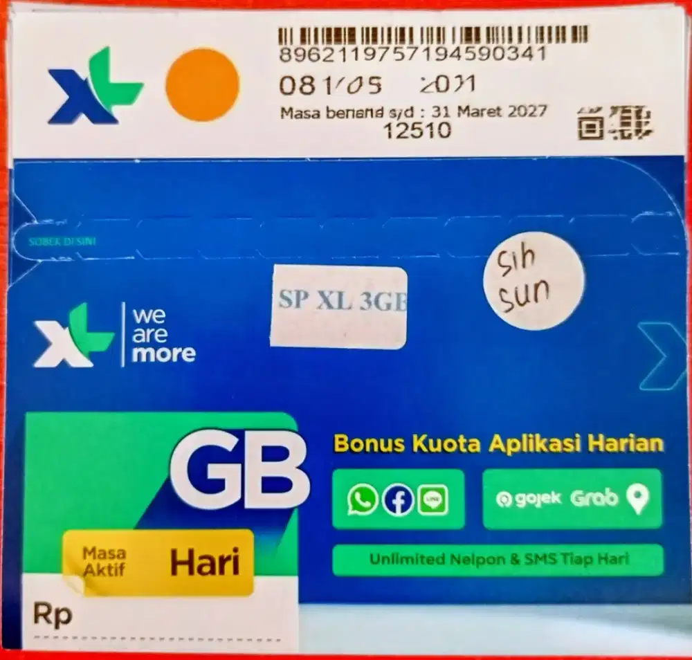 Perdana xl 3gb aktif 30 hari