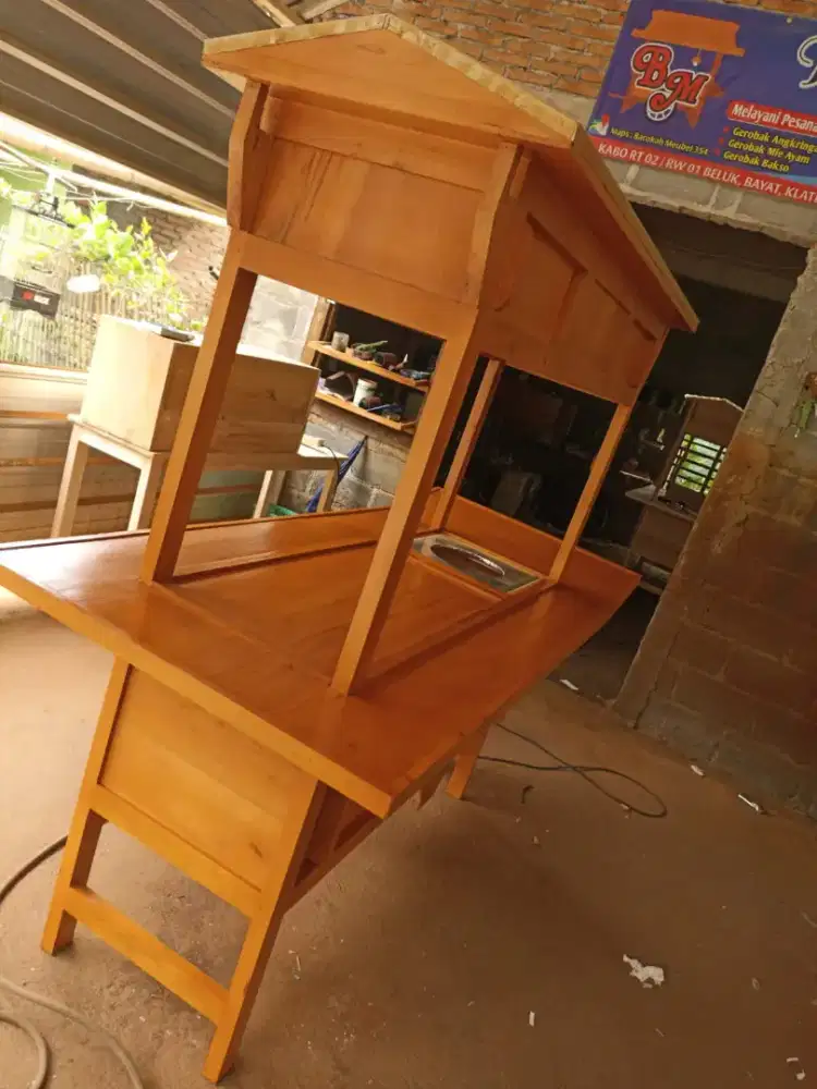 Gerobak Angkringan Bakso Mie Ayam PeceL Bubur Sate Martabak Ronde dlL