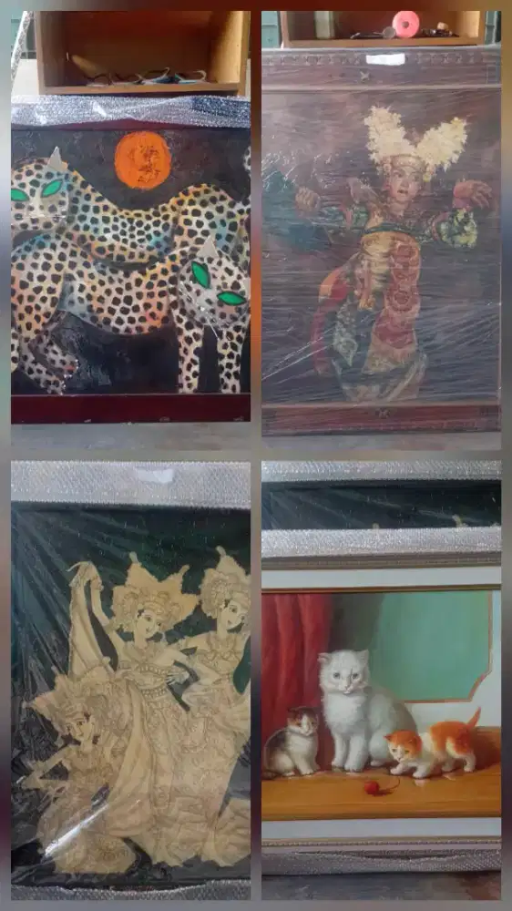 Lukisan canvas 4bh sale...