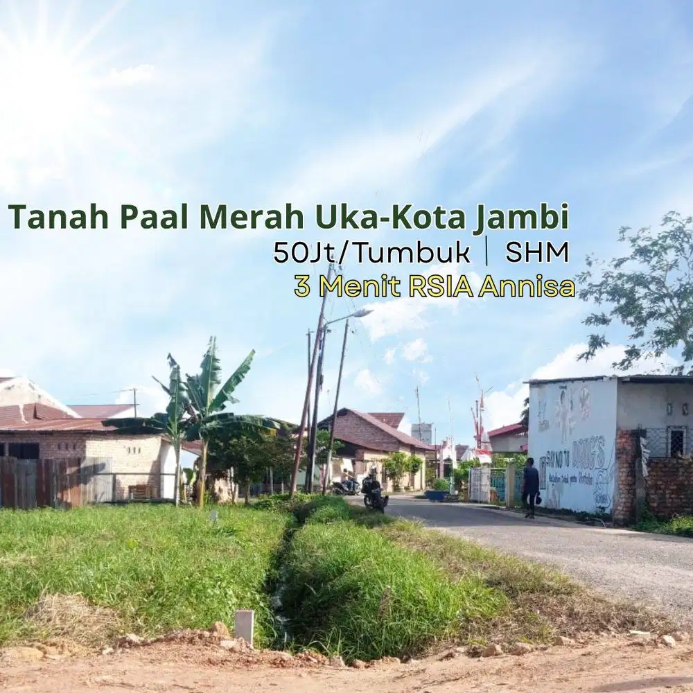 Jual Tanah Beringin, 3Km Bandara Sultan Thaha, SHM