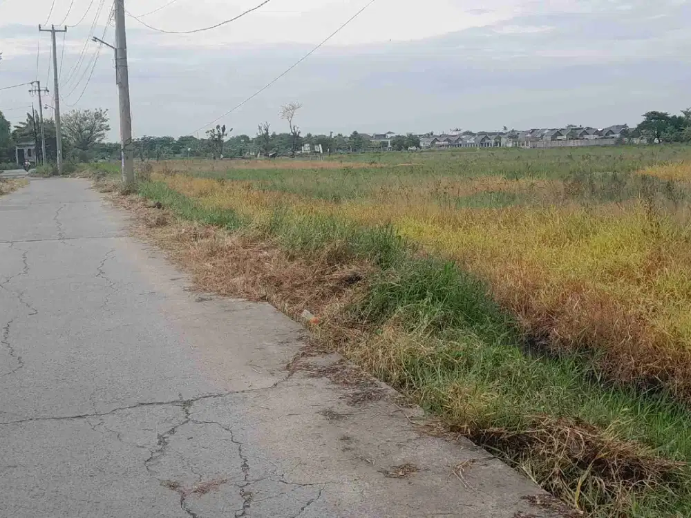 Lahan dekat jalan raya besar dekat toll