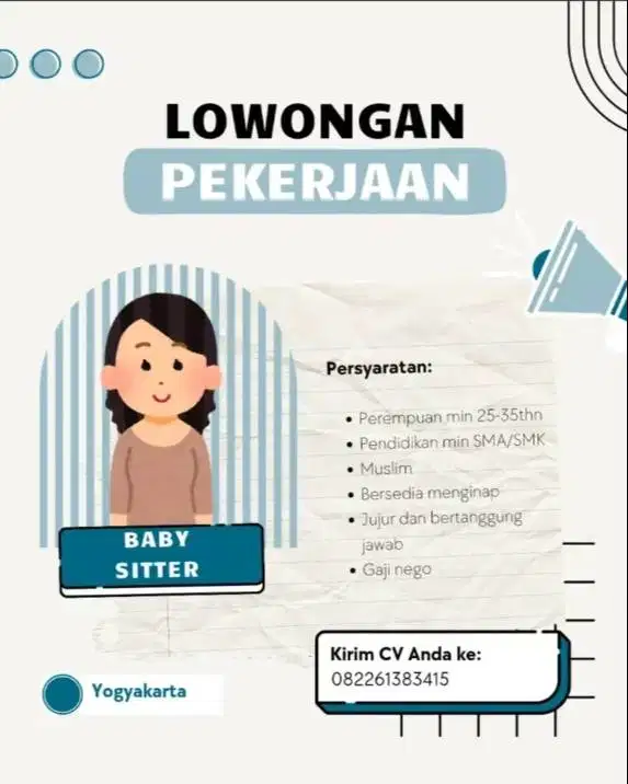 Nanny/Pengasuh Serabutan