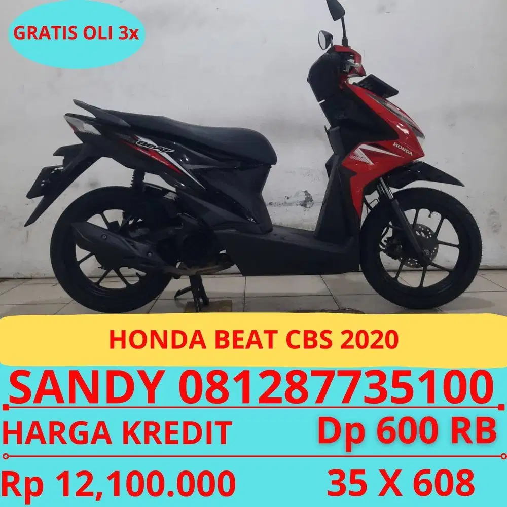 HONDA BEAT CBS 2020 DP MURAH 600 RIBU GUYSS