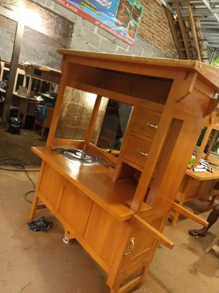 Gerobak Angkringan Bakso Mie Ayam PeceL Bubur Sate Martabak Ronde dlL