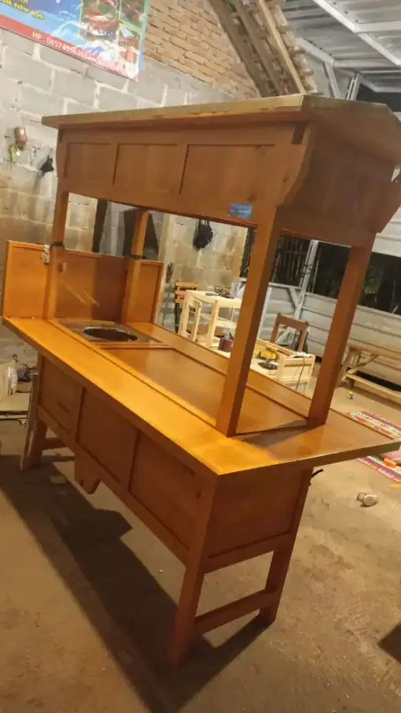 Gerobak Angkringan Bakso Mie Ayam PeceL Bubur Sate Martabak Ronde dlL