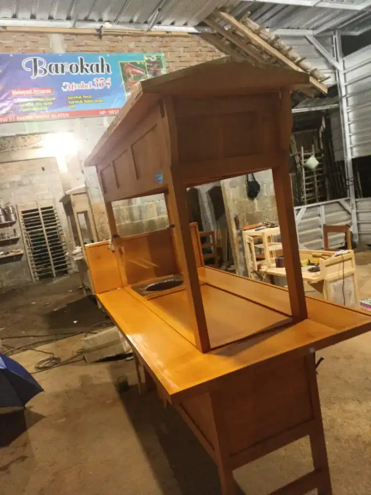 Gerobak Angkringan Bakso Mie Ayam PeceL Bubur Sate Martabak Ronde dlL