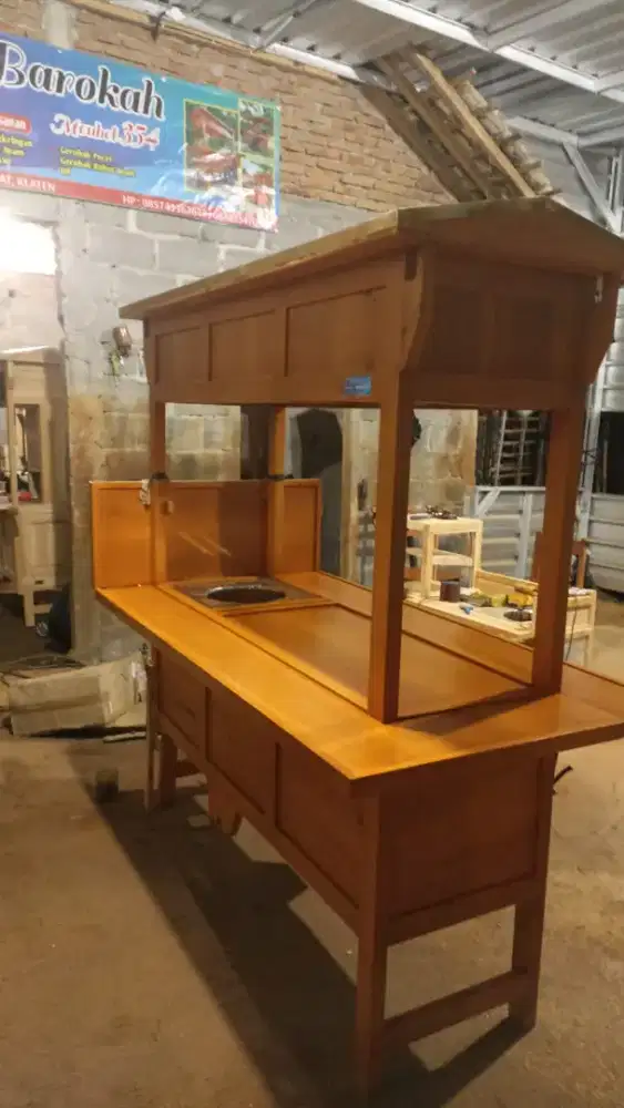 Gerobak Angkringan Bakso Mie Ayam PeceL Bubur Sate Martabak Ronde dlL