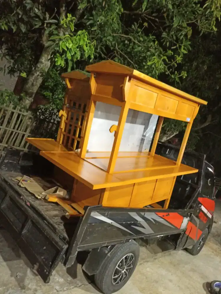 Gerobak Angkringan Bakso Mie Ayam PeceL Bubur Sate Martabak Ronde dlL