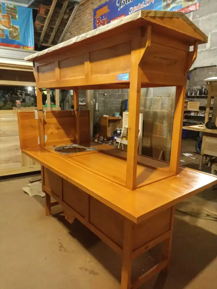 Gerobak Angkringan Bakso Mie Ayam PeceL Bubur Sate Martabak Ronde dlL