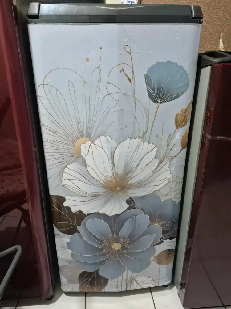 Kulkas 1 pintu Aqua orisinil siap pakai