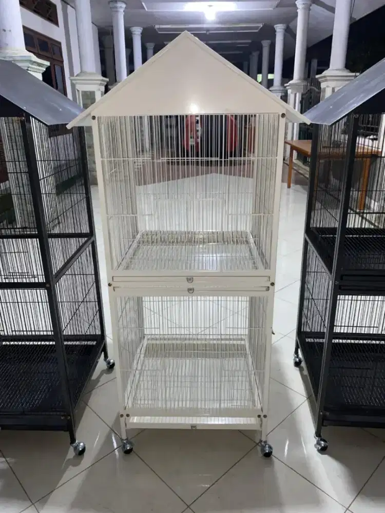 (COD) Sangkar Burung Besi Model Sekat