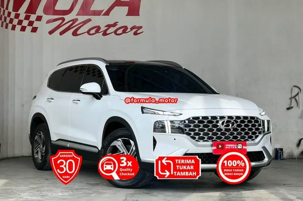 Hyundai Santa Fe 2.2 Signature Matic diesel AT solar 2022 Putih
