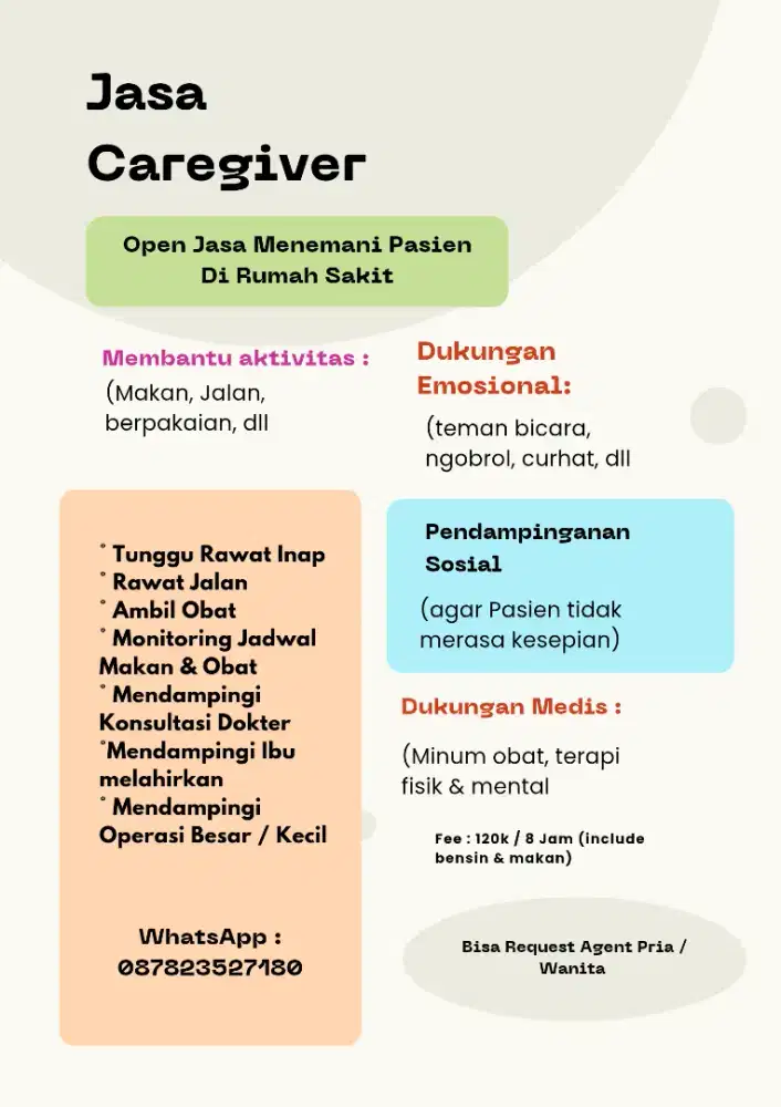 Jasa Caregiver temenin pasien
