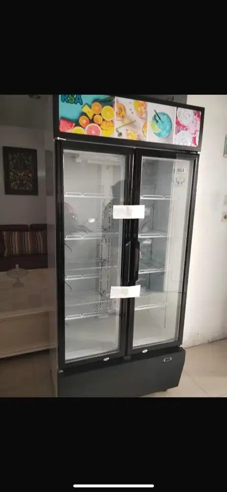 showcase RSA 2 pintu TOPAZ-600